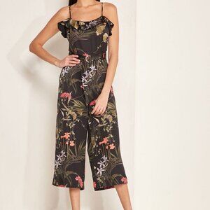 BNWT  Ted Baker London Calline Floral Ruffle Jumpsuit Wide Leg